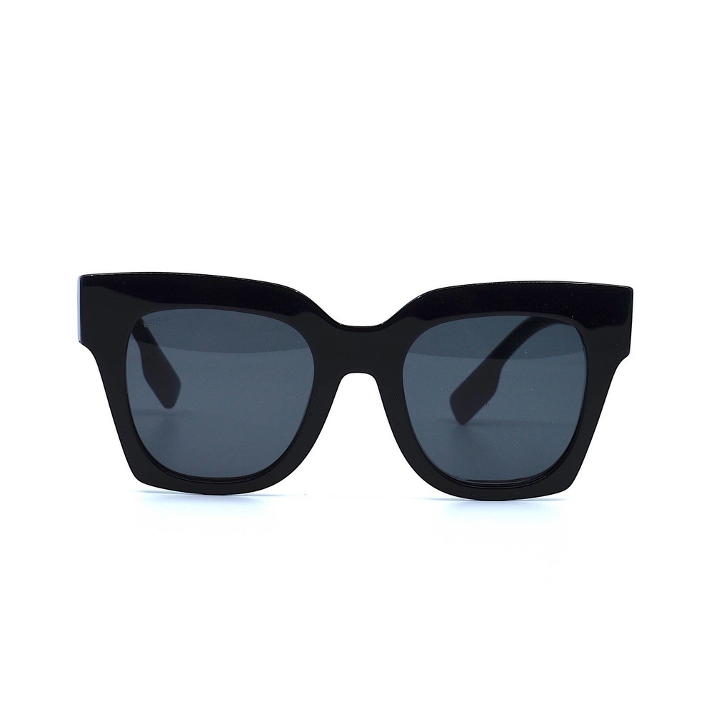 NEW BURBERRY KITTY BE4364 BLACK DARK GREY AUTHENTIC SUNGLASSES - Picture 2 of 14
